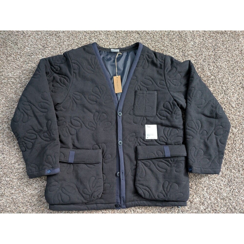 Men's Black Quilted Bomber Jacket